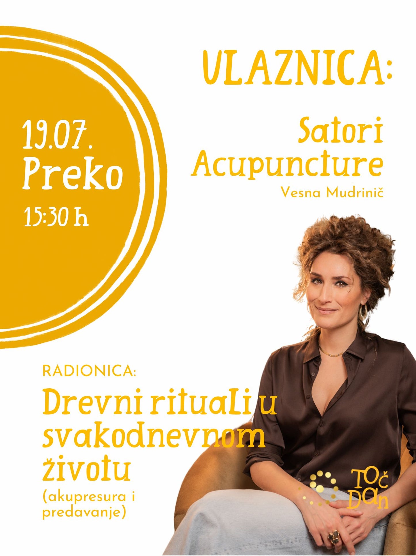Akupresura & predavanje: Vesna Mudrinić (Satori Acupuncture)